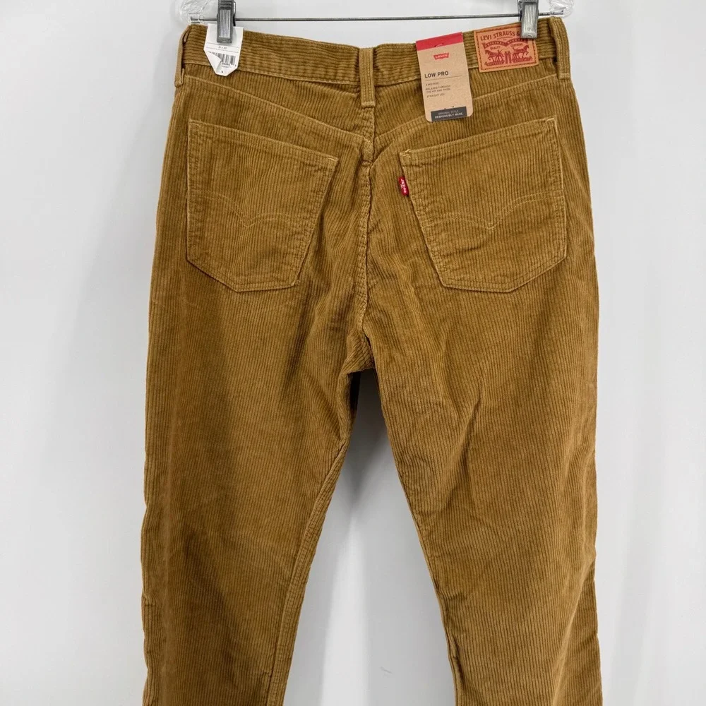 Levi's‎ Low Pro Pants Mens 31x30 Tan Corduroy Relaxed Straight Leg A0964-1842